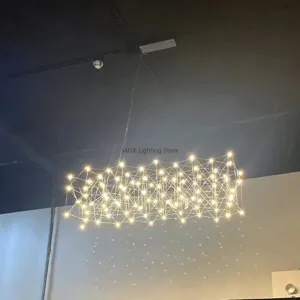 Mansion Elegant Stainless Steel Chandelier for Luxury Dining and Living Space