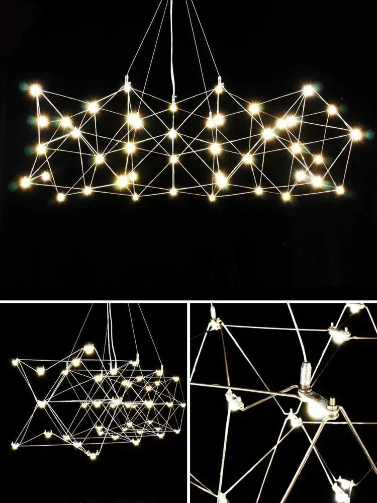 Mansion Elegant Stainless Steel Chandelier for Luxury Dining and Living Space