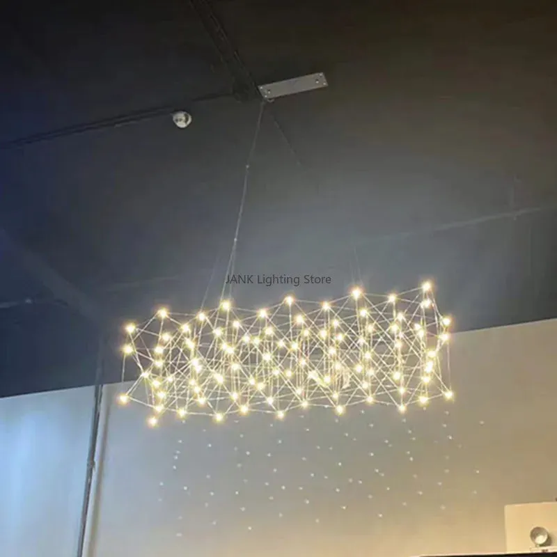 Mansion Elegant Stainless Steel Chandelier for Luxury Dining and Living Space