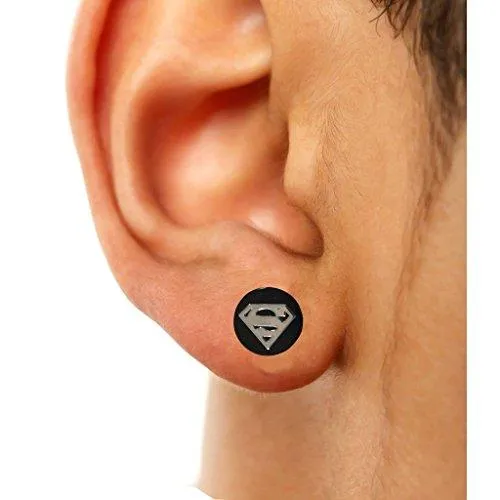 Men's Fashion Jewellery Stylish Superman Magnetic Fashion Stud Earring