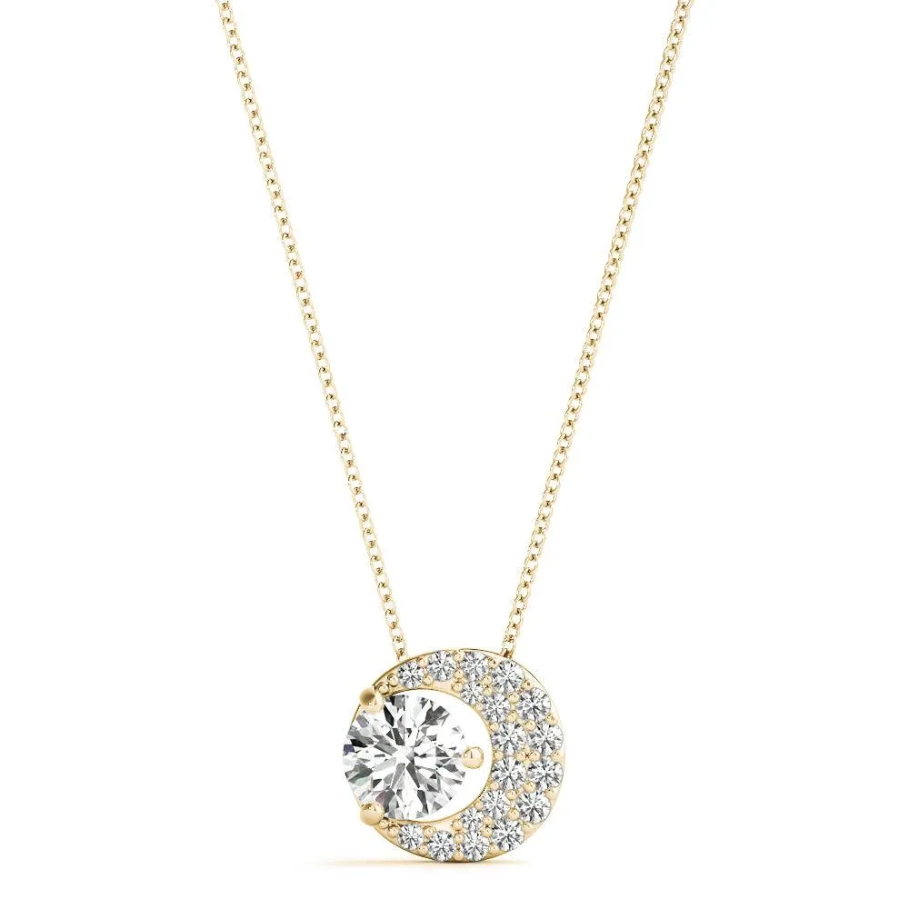 Moon Necklace 1/4Ctw