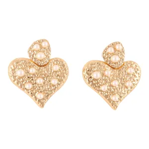 NAIROBI GOLD HEART | EARRINGS