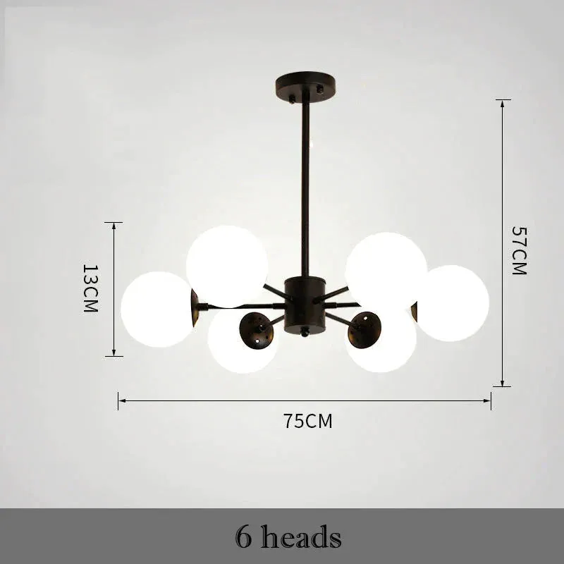 Nordic Living Room Chandelier Light Luxury Lamps