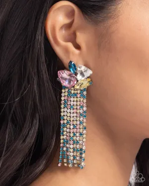 Paparazzi Earring ~ Blinding Blend - Multi
