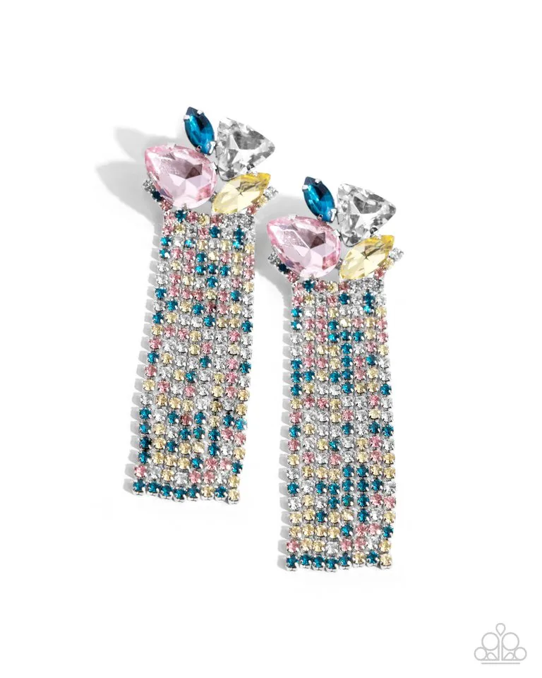 Paparazzi Earring ~ Blinding Blend - Multi