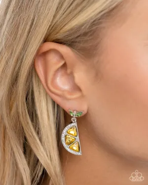 Paparazzi Earring ~ Lady Lemon - Yellow