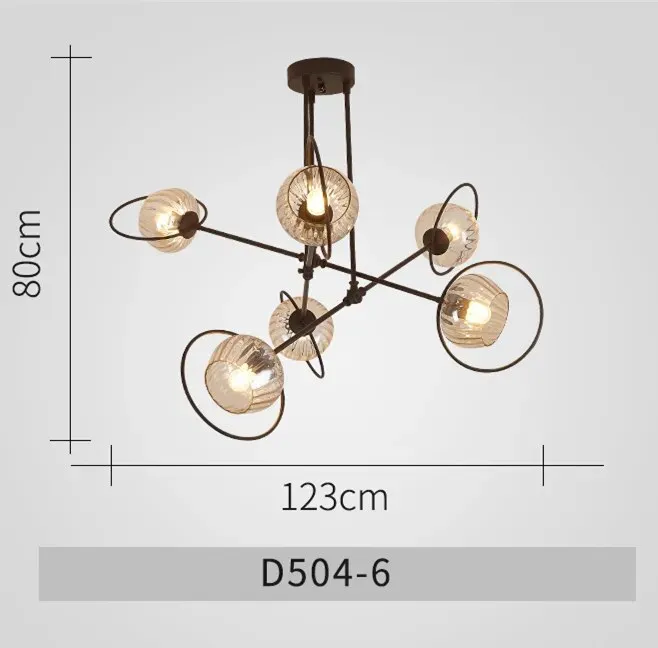 Paris - Nordic Lustre Gold Metal LED Chandelier: Elegant Glass Pendant Lighting for Living Spaces