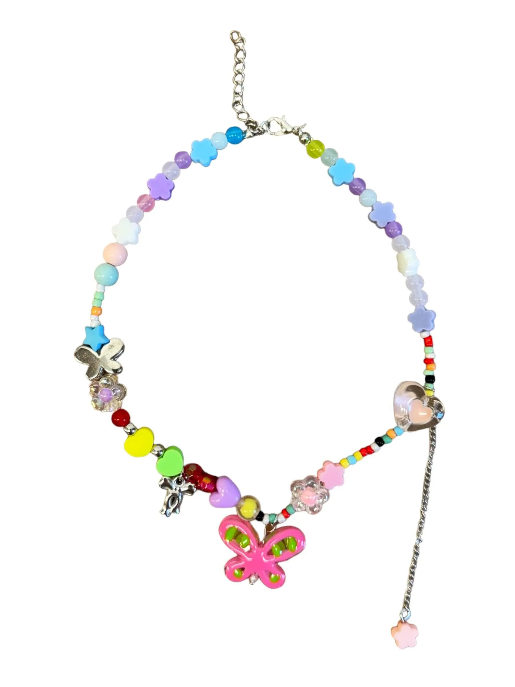 Rainbow Beaded Necklace