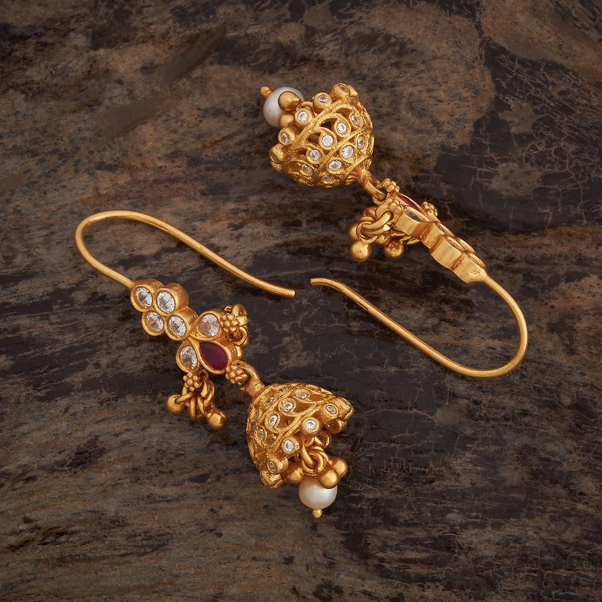 Silver Temple Earring 158889