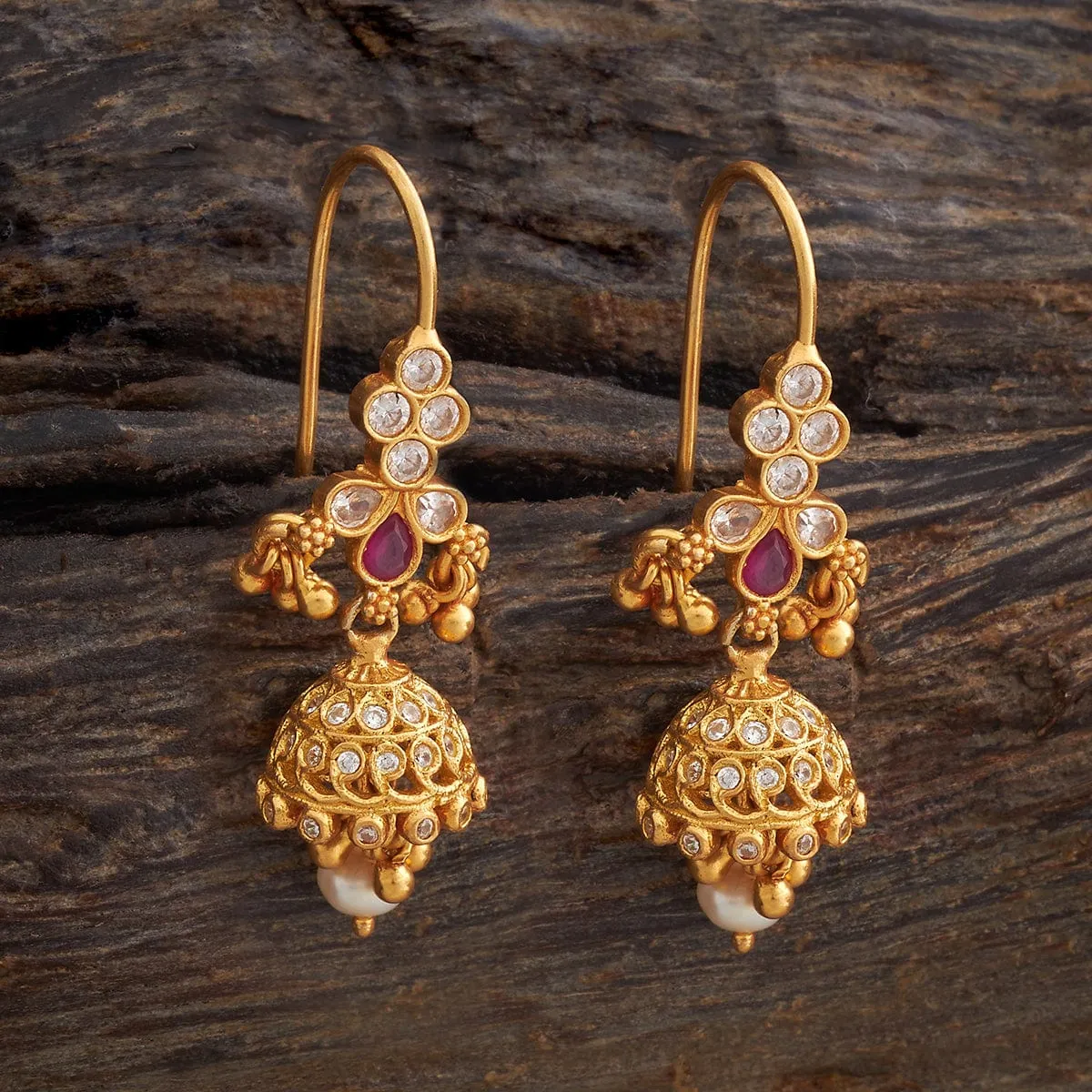 Silver Temple Earring 158889