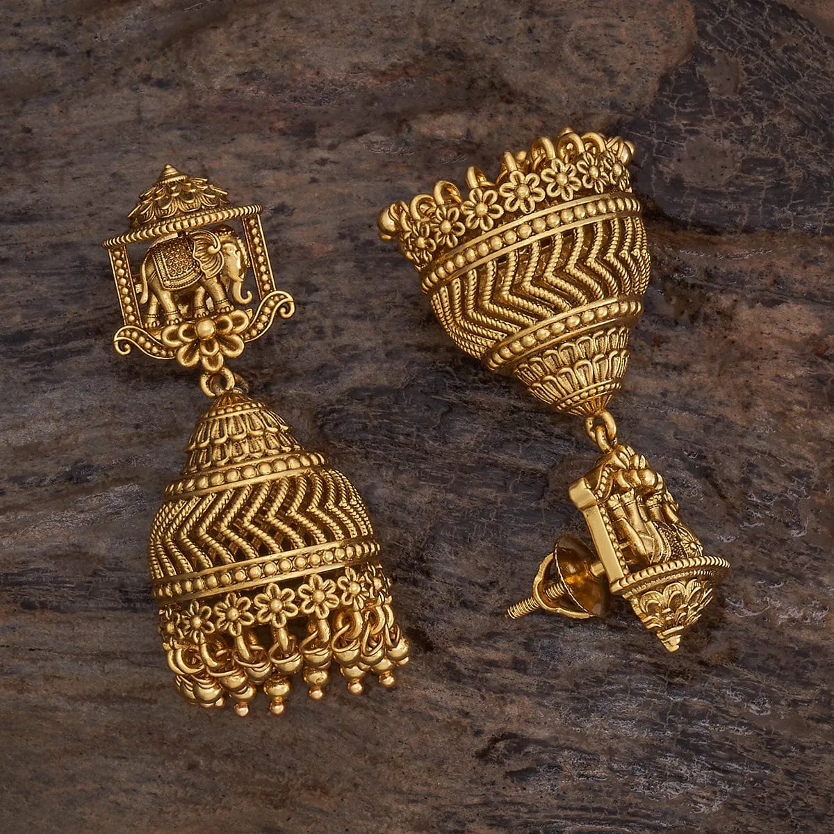 Silver Temple Earring 169868