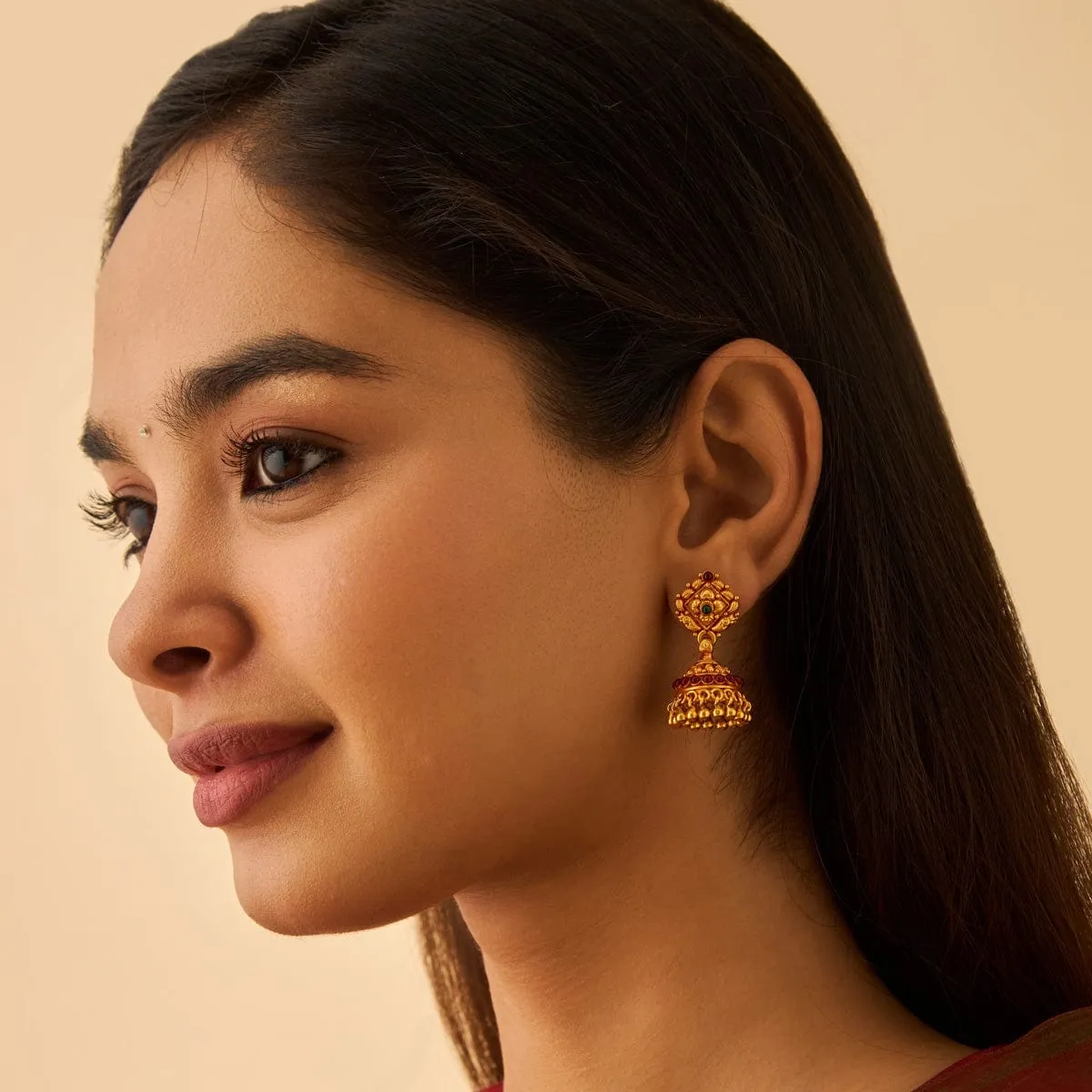 Silver Temple Earring 174145