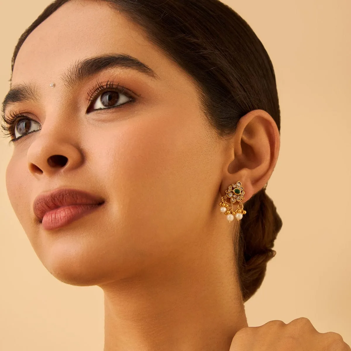 Silver Temple Earring 177354