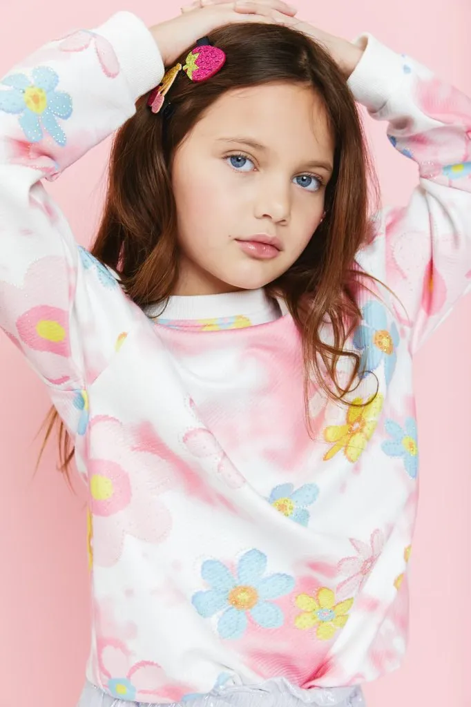 Splatter Daisy Gem Sweatshirt
